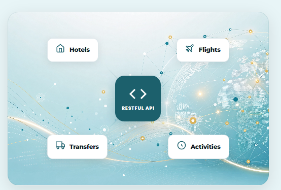 رسم توضيحي لمركز الربط عبر API في منصة Vasiqa